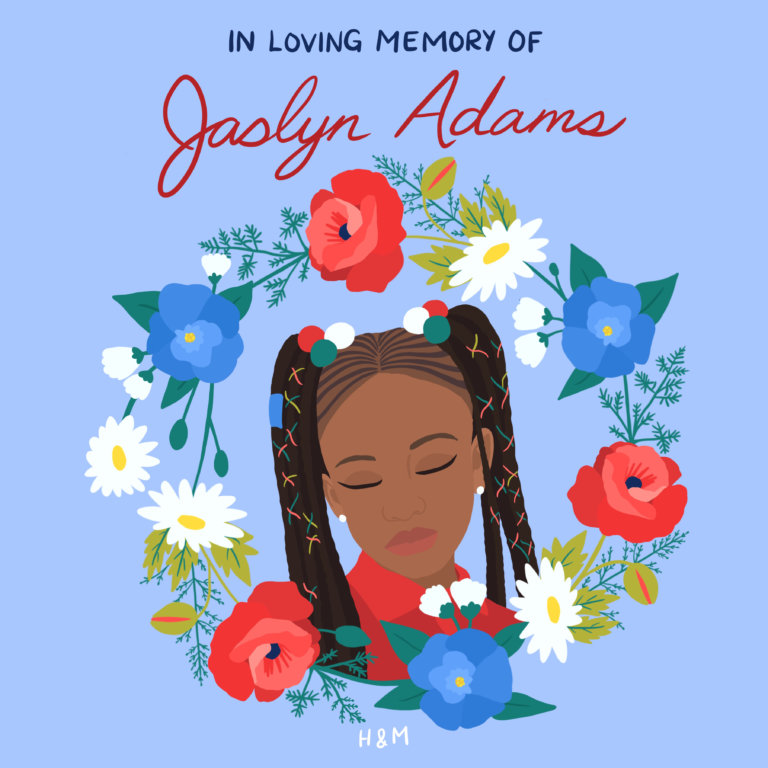 In loving memory of Jaslyn Adams