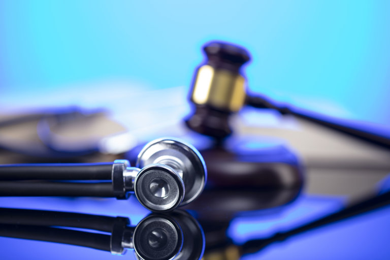 stethoscope and gavel, medical malpractice